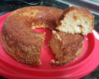 Bolo de maçã molhadinho sem ovos