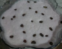 Mousse de uva de gelatina