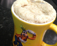 Bolo de caneca de aveia