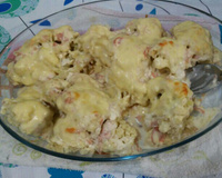 Couve-flor gratinada