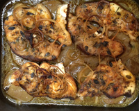 Cação ao forno com batatas