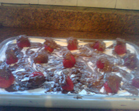 Sobremesa deliciosa de morango