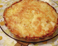 Frango desfiado e gratinado