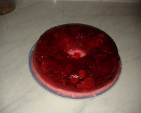 Sobremesa deliciosa de pêssego