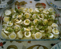 Salada de bacalhau do Junior