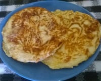 Panqueca americana salgada de queijo Minas