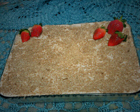 Pavê de morango com chocolate