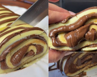 Sem forno e muito fácil de fazer: as crianças ficam loucas quando faço esse rocambole de leite em pó com Nutella