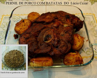 Pernil assado com batatas do Lúcio Cezar