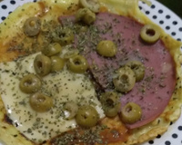 Pizza fáci e rápida de crepioca