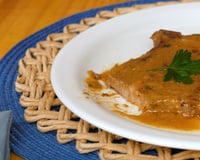 Bisteca de porco ao forno