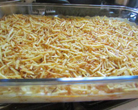 Escondidinho de frango.