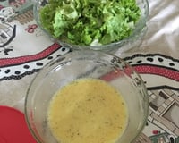 Molho para salada mel e mostarda