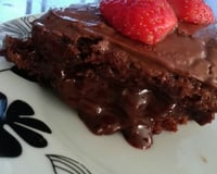 Bolo de iogurte e creme de avelã