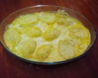 Filé de merluza assado com leite de coco