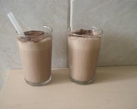 Milk shake de chocolate caseiro