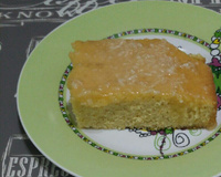 Bolo de fubá com coco