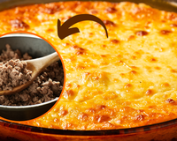 Para sua próxima refeição em família, experimente o gratinado de carne moída