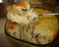 Escondidinho de bacalhau com batata doce