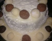 Bolo vulcão de leite ninho