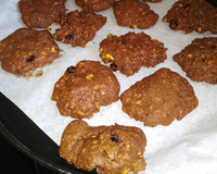 Cookie integral de cacau com amendoim