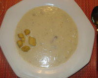 Creme de palmito com bacon