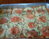 Pizza de pão de fôrma