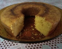 Bolo de fubá com farinha de trigo