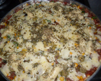 Pizza deliciosa (recheio de carne seca opcional)