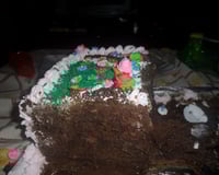 Bolo de chocolate com  morango