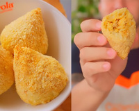 Sem fritura, nem farinha de trigo: coxinha de arroz para um lanche que parece clássico, mas é diferente