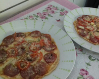Pizza fáci e rápida de crepioca