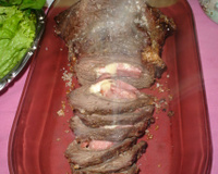 Picanha invertida recheada em crostata