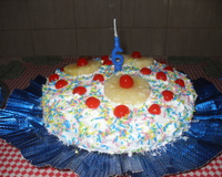 Bolo delicia de abacaxi