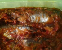 Sardinha na panela de pressão (igual as de lata do mercado)