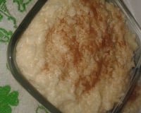 Arroz doce com leite condensado e coco