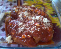 Frango à parmegiana à moda Celinha