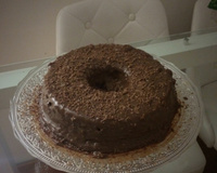 Bolo de iogurte e creme de avelã