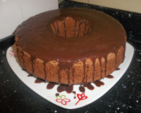 Bolo simples de chocolate