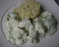 Frango ao creme de brócolis