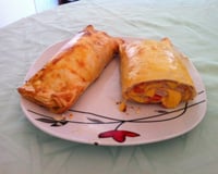 Rocambole de massa de Pastel