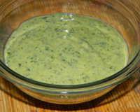 Molho verde especial de lanchonetes do D'Lucca