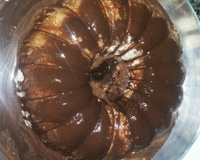 Sorvete de pudim com chocolate