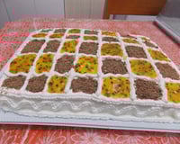 Bolo mousse de maracujá e chocolate