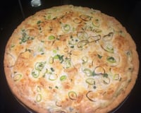 Quiche de alho poró