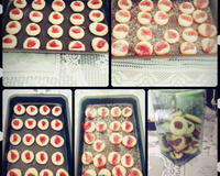 Bolachinhas de maisena com pedaços de goiabada