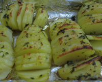 Batatas hasselback