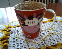 Bolo de farinha integral na caneca