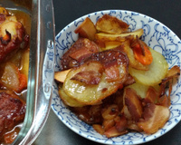 Sobrepaleta assada ao molho de laranja