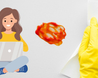 Esse truque de limpeza para limpar o molho que caiu no chão é realmente mágico!